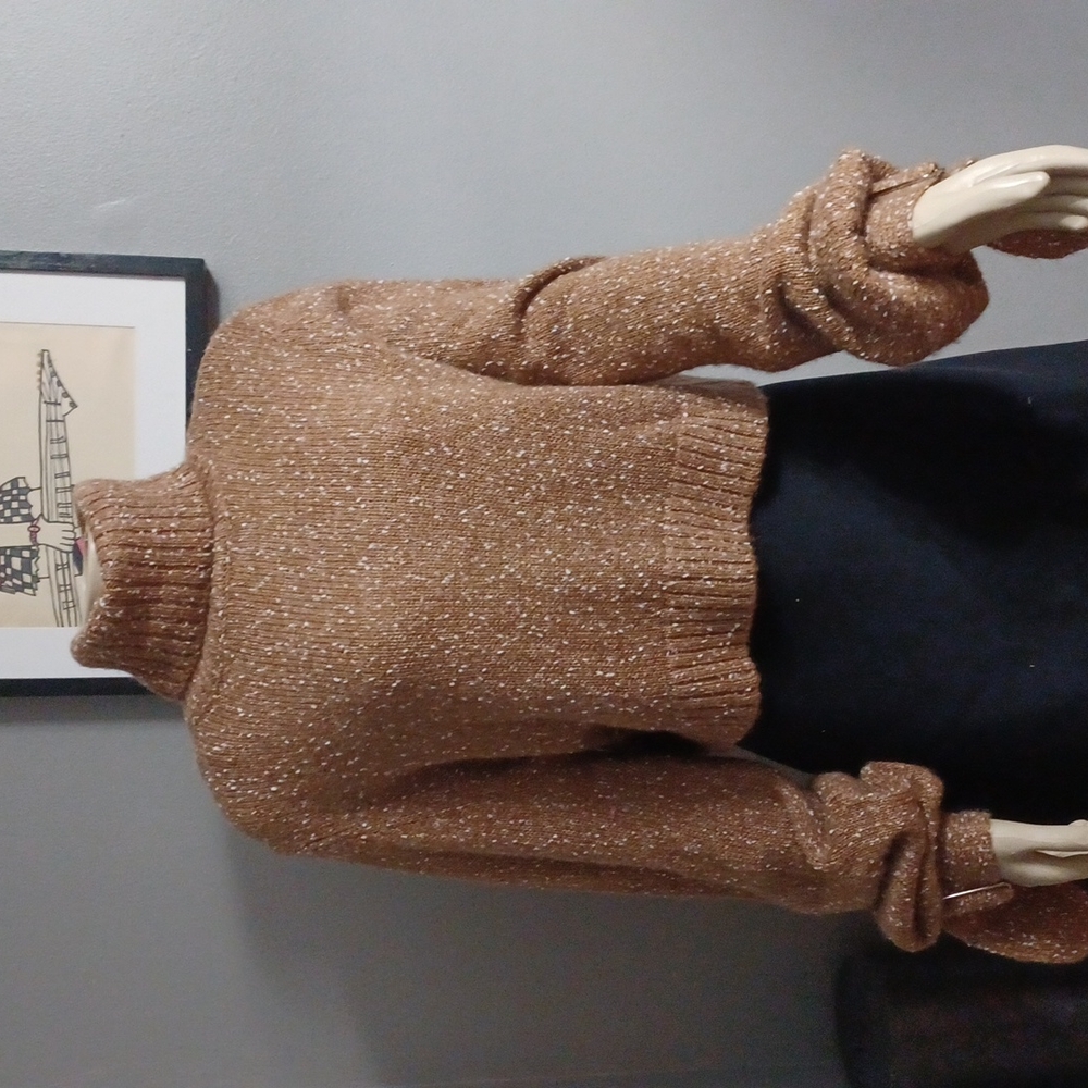 Tularosa Cropped Long Sleeve Turtle Neck Sweater